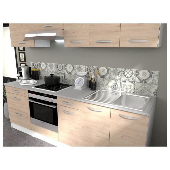 OSLO Meuble haut 1 porte - Décor Chene Jackson - L 60 x P 36 x H 35 cm OSLO Meuble haut 1 porte - Décor Chene Jackson - L 60 x P 36 x H 35 cm