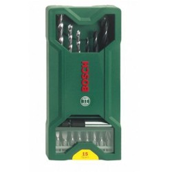 Coffrets Bosch - Mini-X-Line de forets et d'embouts de vissage (15 pie