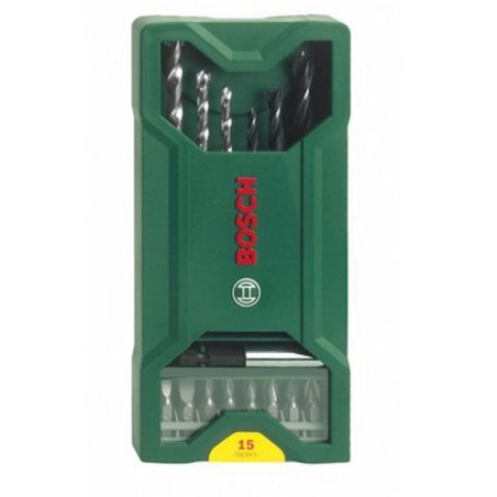Coffrets Bosch - Mini-X-Line de forets et d'embouts de vissage (15 pie