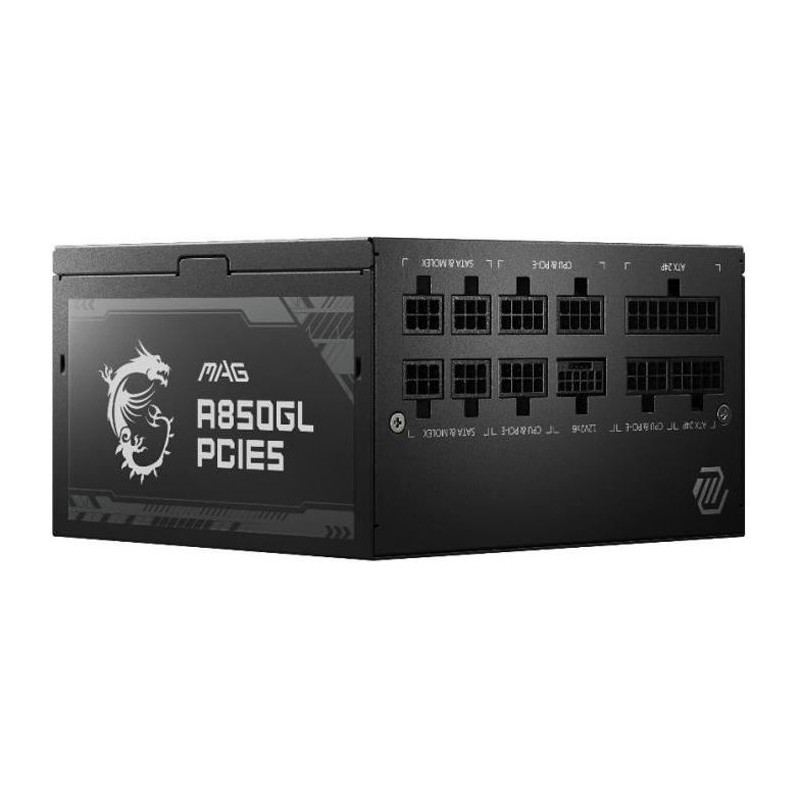 MSI Alimentation PC MAG A850GL PCIE5 - 850W 80+ Gold Modulaire MSI Alimentation PC MAG A850GL PCIE5 - 850W 80+ Gold Modulaire