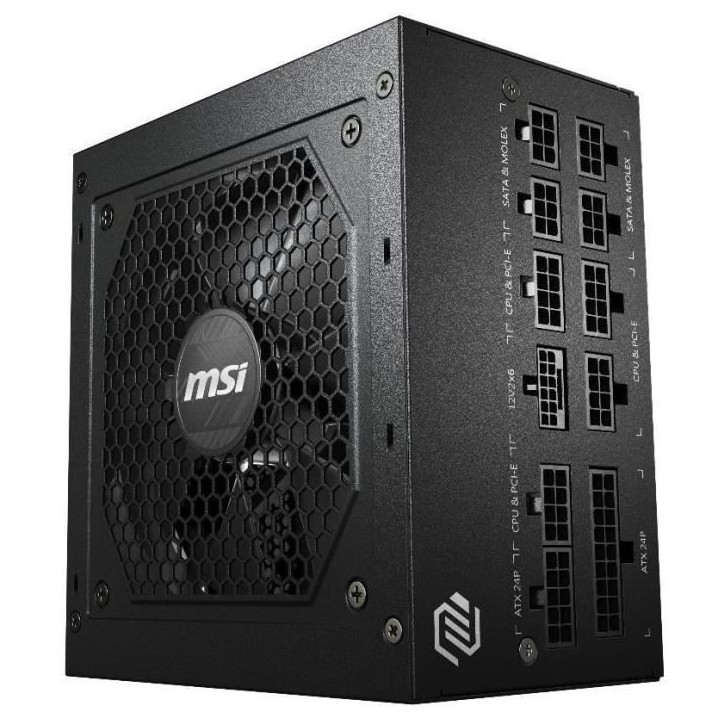 MSI Alimentation PC MAG A850GL PCIE5 - 850W 80+ Gold Modulaire