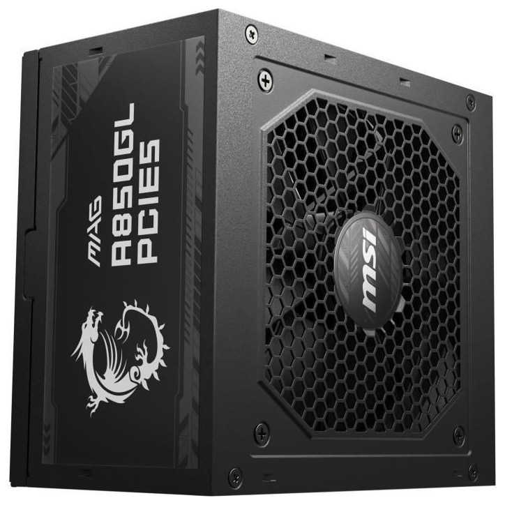 MSI Alimentation PC MAG A850GL PCIE5 - 850W 80+ Gold Modulaire