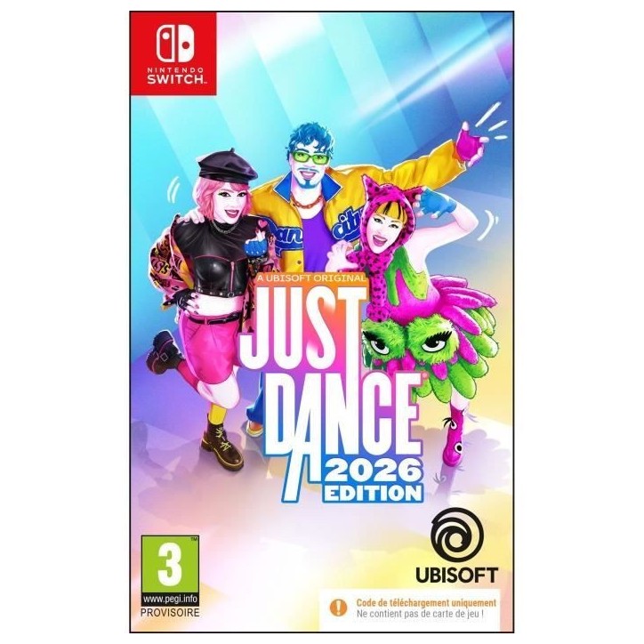 Just Dance 2026 - Jeu Nintendo Switch - Code in a Box Just Dance 2026 - Jeu Nintendo Switch - Code in a Box