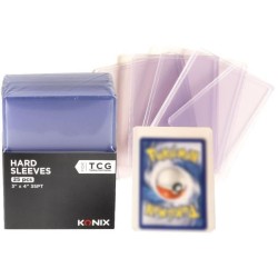 Protege-cartes - KONIX - Hard Sleeves - 25 pochettes - Compatible Magi