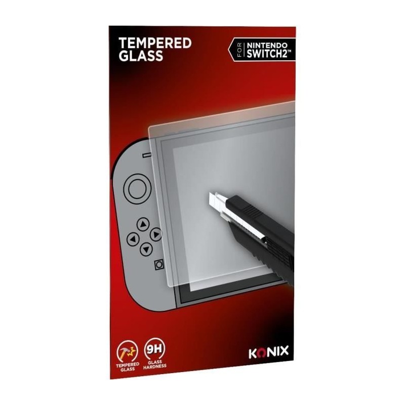 Protection d'écran verre trempé - KONIX - Nintendo Switch 2 - Anti-b Protection d'écran verre trempé - KONIX - Nintendo Switch 2 - Anti-b