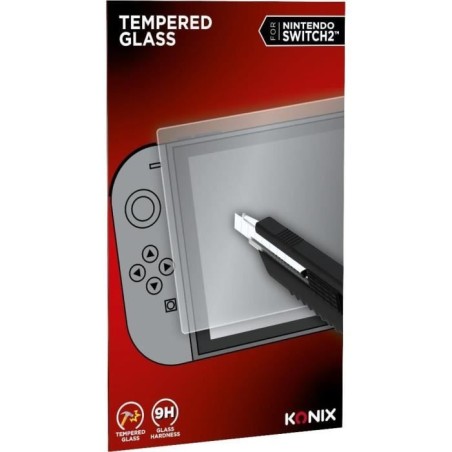 Protection d'écran verre trempé - KONIX - Nintendo Switch 2 - Anti-b