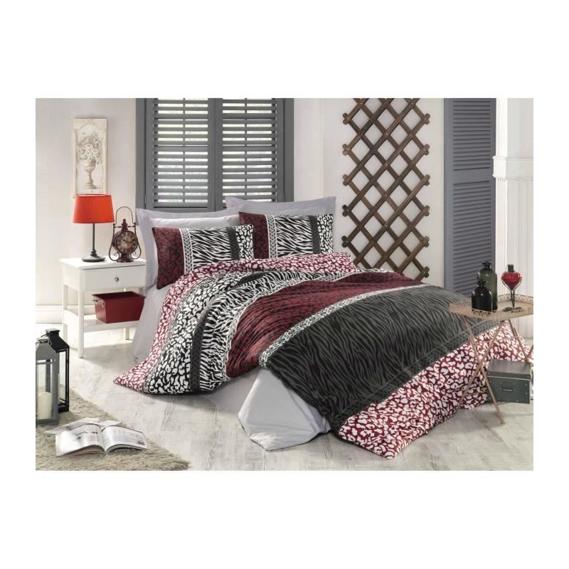 Parure de lit - 1 housse de couette 220 x 240 cm + 2 taies d'oreiller Parure de lit - 1 housse de couette 220 x 240 cm + 2 taies d'oreiller