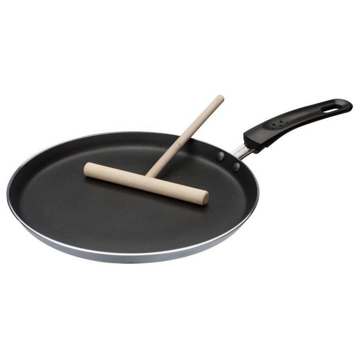Crepiere avec étaleur - GSW - 456715 - Aluminium - gris - 26 cm - Tous feux dont induction Crepiere avec étaleur - GSW - 456715 - Aluminium - gris - 26 cm - Tous feux dont induction