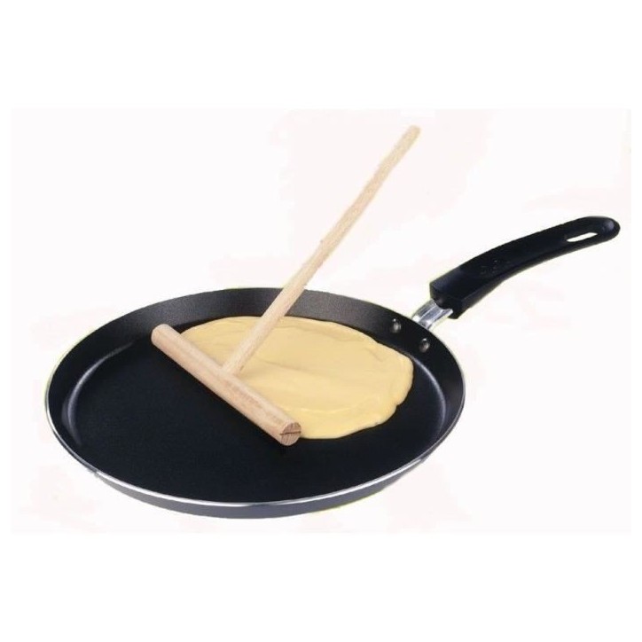 Crepiere avec étaleur - GSW - 456715 - Aluminium - gris - 26 cm - Tous feux dont induction Crepiere avec étaleur - GSW - 456715 - Aluminium - gris - 26 cm - Tous feux dont induction