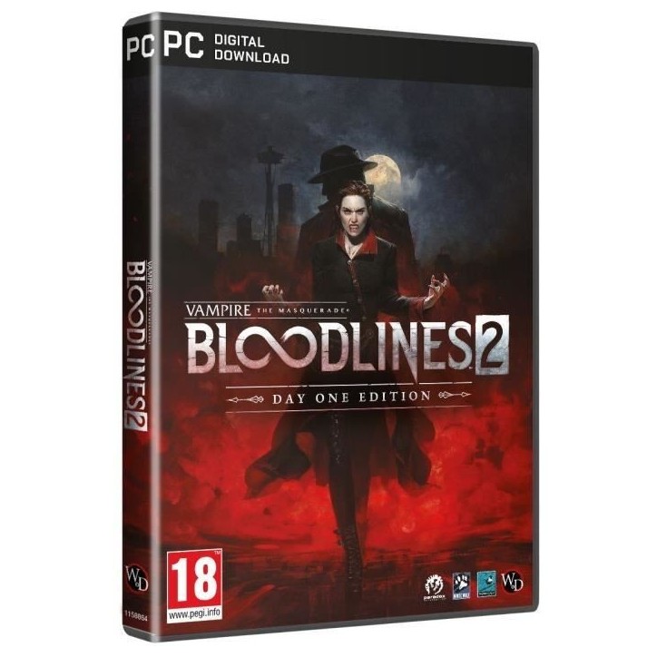 Vampire : THE MASQUERADE - BLOODLINES 2 - Day One Edition - Jeu PC - Code in a Box