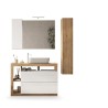 Ensemble meuble Salle de bain 110cm simple vasque + colonne - Coloris Ensemble meuble Salle de bain 110cm simple vasque + colonne - Coloris