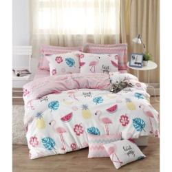 Parure de lit - 1 housse de couette 220 x 240 cm + 2 taies d'oreiller