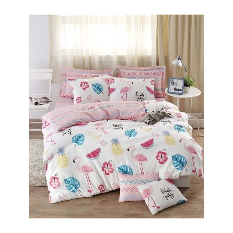 Parure de lit - 1 housse de couette 220 x 240 cm + 2 taies d'oreiller Parure de lit - 1 housse de couette 220 x 240 cm + 2 taies d'oreiller