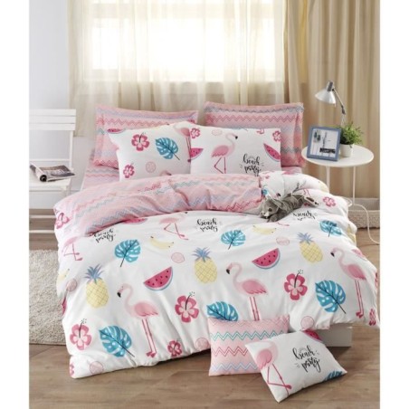Parure de lit - 1 housse de couette 220 x 240 cm + 2 taies d'oreiller