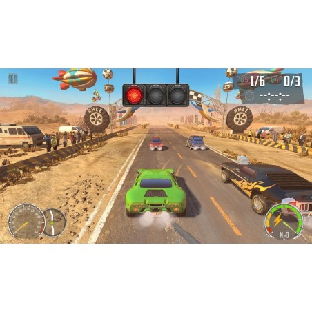 Turbo Booster Racing - Kit (volants + jeu) - Jeu Nintendo Switch - Code in a Box