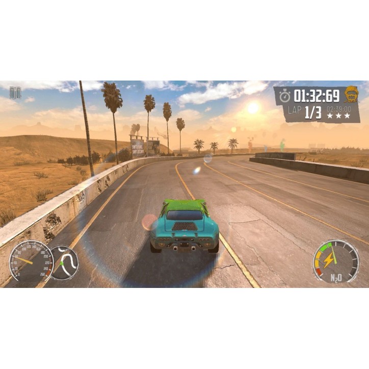 Turbo Booster Racing - Kit (volants + jeu) - Jeu Nintendo Switch - Code in a Box