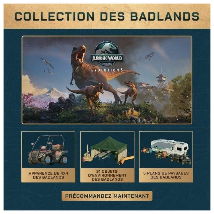 Jurassic World Evolution 3 - Jeu Xbox Series X Jurassic World Evolution 3 - Jeu Xbox Series X