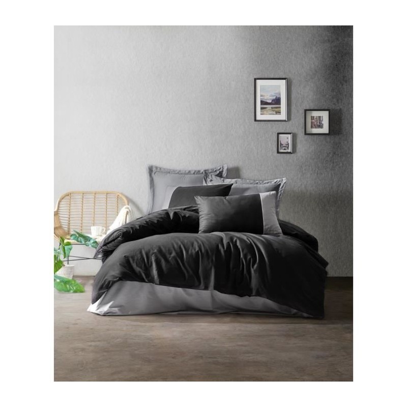 Parure de lit - 1 housse de couette 220 x 240 cm + 2 taies d'oreiller Parure de lit - 1 housse de couette 220 x 240 cm + 2 taies d'oreiller