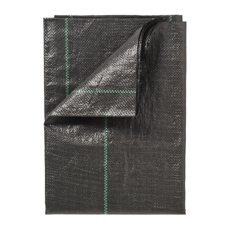 Toile de paillage paysages - NATURE - 100 g/m² - 2 x 10 m - noir - pe
