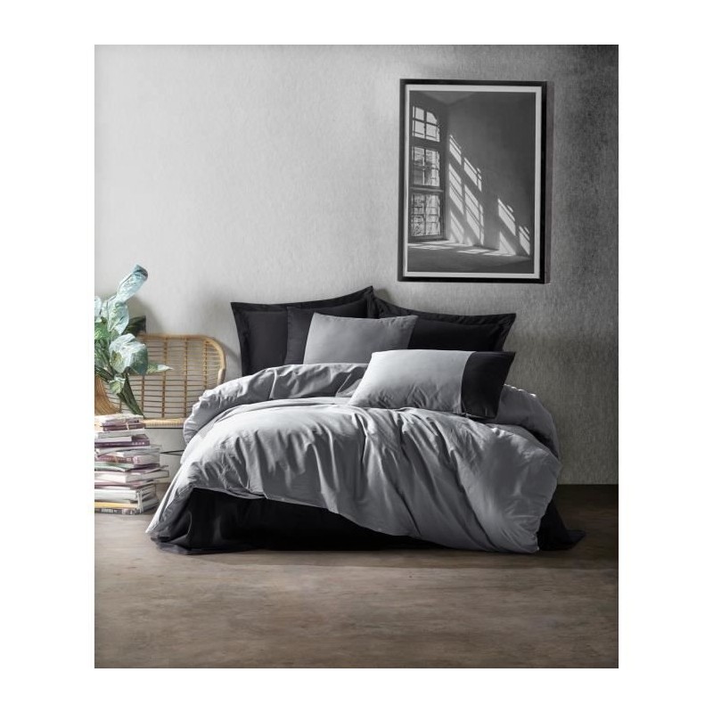 Parure de lit - 1 housse de couette 220 x 240 cm + 2 taies d'oreiller Parure de lit - 1 housse de couette 220 x 240 cm + 2 taies d'oreiller