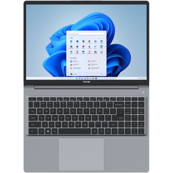 PC Portable - TECNO - K15SDA - 15.6 - FHD IPS - AMD R5-7430U - RAM 8Go - Stockage 512Go SSD - Aluminium - Windows 11 - Azerty