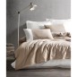 Parure de lit - 1 housse de couette 220 x 240 cm + 2 taies d'oreiller 60 x 60 cm - 100% coton renforcé - Vison Parure de lit - 1 housse de couette 220 x 240 cm + 2 taies d'oreiller 60 x 60 cm - 100% coton renforcé - Vison