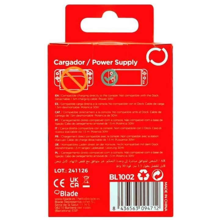 Bloc d'alimentation - Nintendo Switch 2