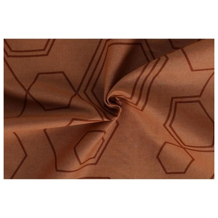 Parure de lit - 1 housse de couette 220 x 240 cm + 2 taies d'oreiller 60 x 60 cm - 100% coton renforcé - Cuivre Parure de lit - 1 housse de couette 220 x 240 cm + 2 taies d'oreiller 60 x 60 cm - 100% coton renforcé - Cuivre