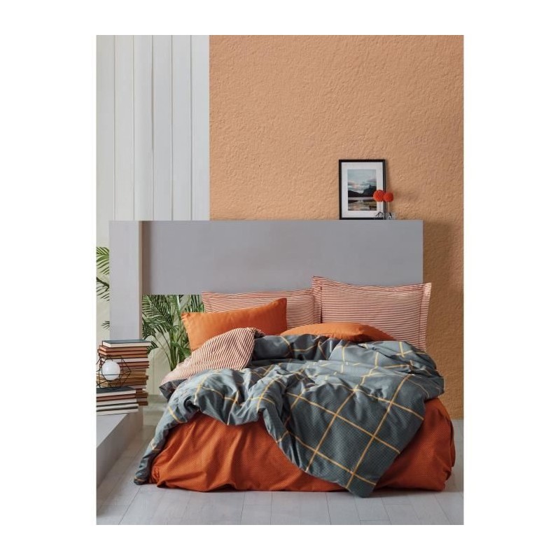 Parure de lit - 1 housse de couette 220 x 240 cm + 2 taies d'oreiller Parure de lit - 1 housse de couette 220 x 240 cm + 2 taies d'oreiller