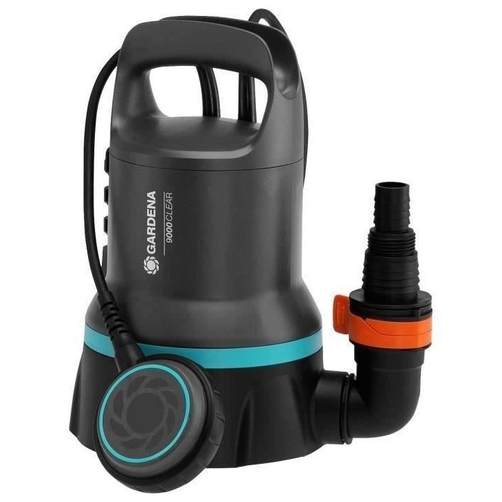 Pompe d'évacuation pour eaux claires 9000 - GARDENA - 9030-20 - 300W - Démarrage/arret automatiques Pompe d'évacuation pour eaux claires 9000 - GARDENA - 9030-20 - 300W - Démarrage/arret automatiques