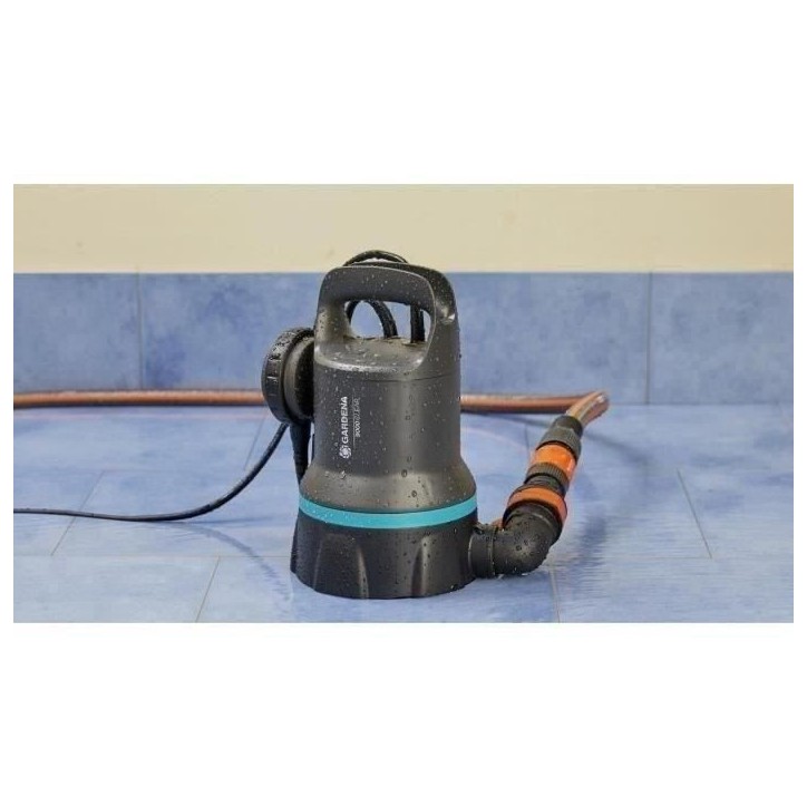 Pompe d'évacuation pour eaux claires 9000 - GARDENA - 9030-20 - 300W - Démarrage/arret automatiques Pompe d'évacuation pour eaux claires 9000 - GARDENA - 9030-20 - 300W - Démarrage/arret automatiques
