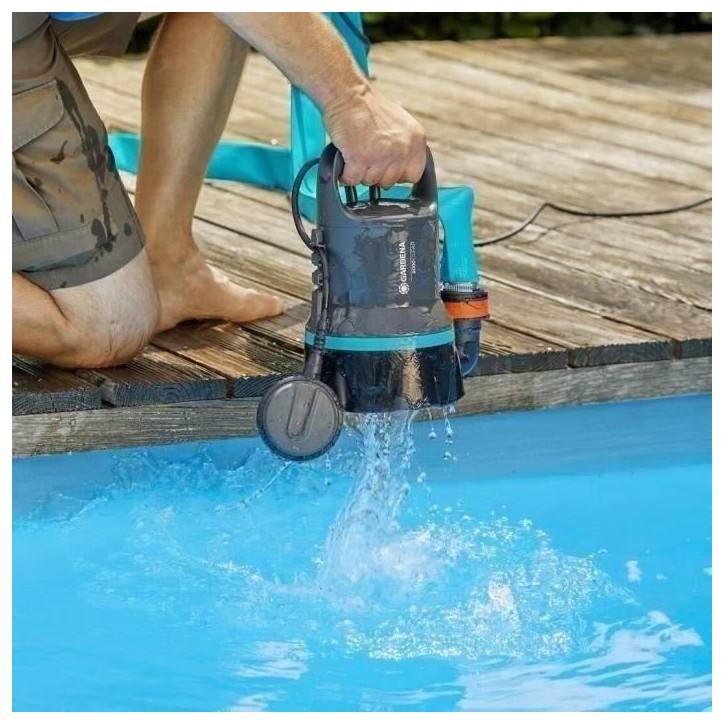 Pompe d'évacuation pour eaux claires 9000 - GARDENA - 9030-20 - 300W - Démarrage/arret automatiques Pompe d'évacuation pour eaux claires 9000 - GARDENA - 9030-20 - 300W - Démarrage/arret automatiques