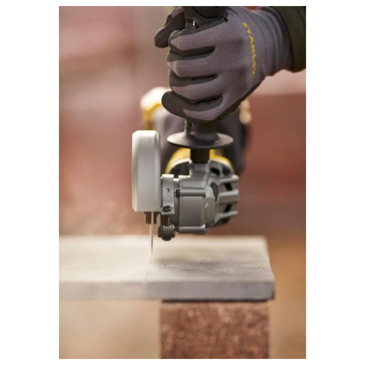Meuleuse d'angle sans fil + 2 batteries 4Ah + chargeur 2A - Stanley Fatmax - Brushless - SFMCG700M2K-QW - 18V - 125 mm