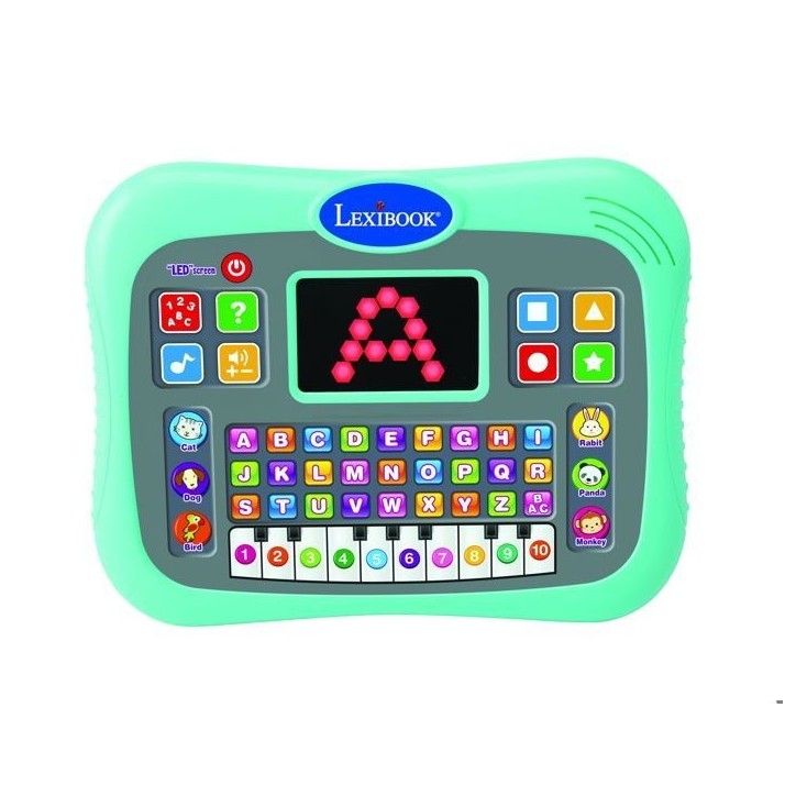 Tablette éducative bilingue parlante ABC avec touches tactiles et écran LED pour illustrer les interactions avec le jeu en ang Tablette éducative bilingue parlante ABC avec touches tactiles et écran LED pour illustrer les interactions avec le jeu en ang