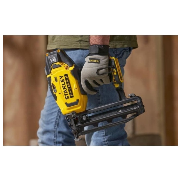 Cloueur de finition sans fil - 18V - Stanley Fatmax - SFMCN616B-XJ - Clous 25 a 64 mm - Sans batterie Cloueur de finition sans fil - 18V - Stanley Fatmax - SFMCN616B-XJ - Clous 25 a 64 mm - Sans batterie