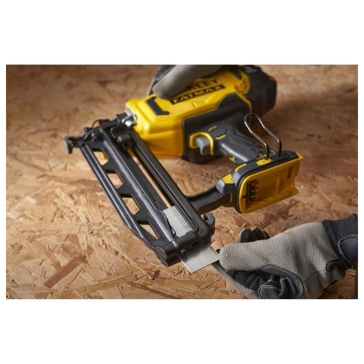 Cloueur de finition sans fil - 18V - Stanley Fatmax - SFMCN616B-XJ - Clous 25 a 64 mm - Sans batterie Cloueur de finition sans fil - 18V - Stanley Fatmax - SFMCN616B-XJ - Clous 25 a 64 mm - Sans batterie