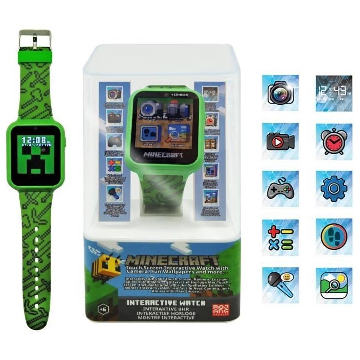 Montre interactive - KIDS LICENSING - MIN4045 - Multifonctions - Caméra selfie - Jeux intégrés Montre interactive - KIDS LICENSING - MIN4045 - Multifonctions - Caméra selfie - Jeux intégrés
