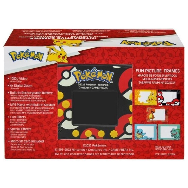 Caméra Interactive Pokemon - KIDS LICENSING - POKC3000 Caméra Interactive Pokemon - KIDS LICENSING - POKC3000