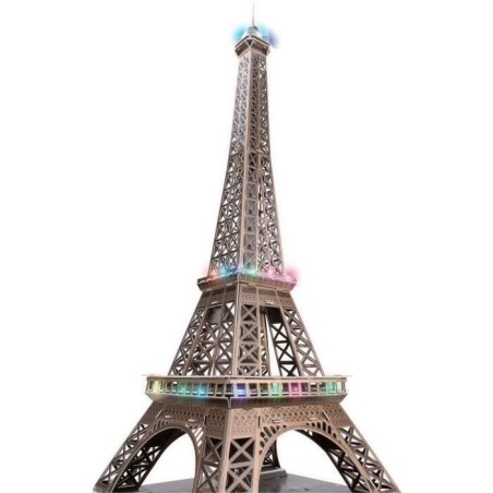 Maquette 3D - EXPLORA - Tour Eiffel - Lumineuse LED - 84 pieces - a monter soi-meme