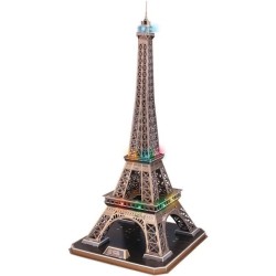 Maquette 3D - EXPLORA - Tour Eiffel - Lumineuse LED - 84 pieces - a mo