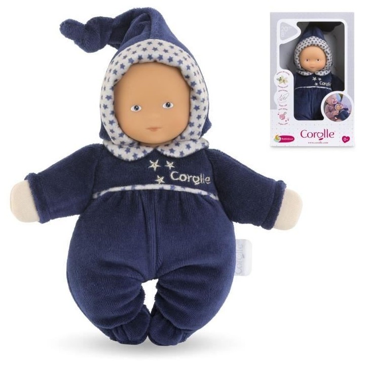 Doudou Babidoux - Corolle - Marine Reves d'Étoiles - Grelot - Senteur Vanille - Étiquette Prénom Doudou Babidoux - Corolle - Marine Reves d'Étoiles - Grelot - Senteur Vanille - Étiquette Prénom