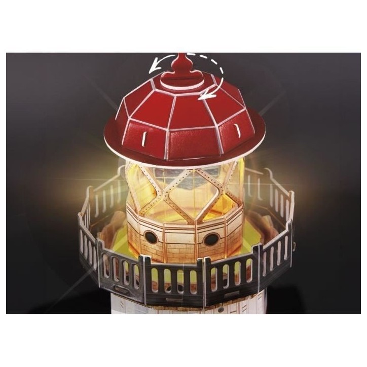 Kit modélisme 3D - EXPLORA SCIENCES - Puzzle Phare - 72 pieces - a partir de 8 ans - Facile a assembler