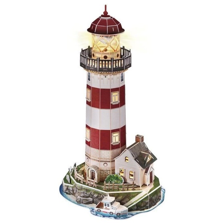 Kit modélisme 3D - EXPLORA SCIENCES - Puzzle Phare - 72 pieces - a partir de 8 ans - Facile a assembler