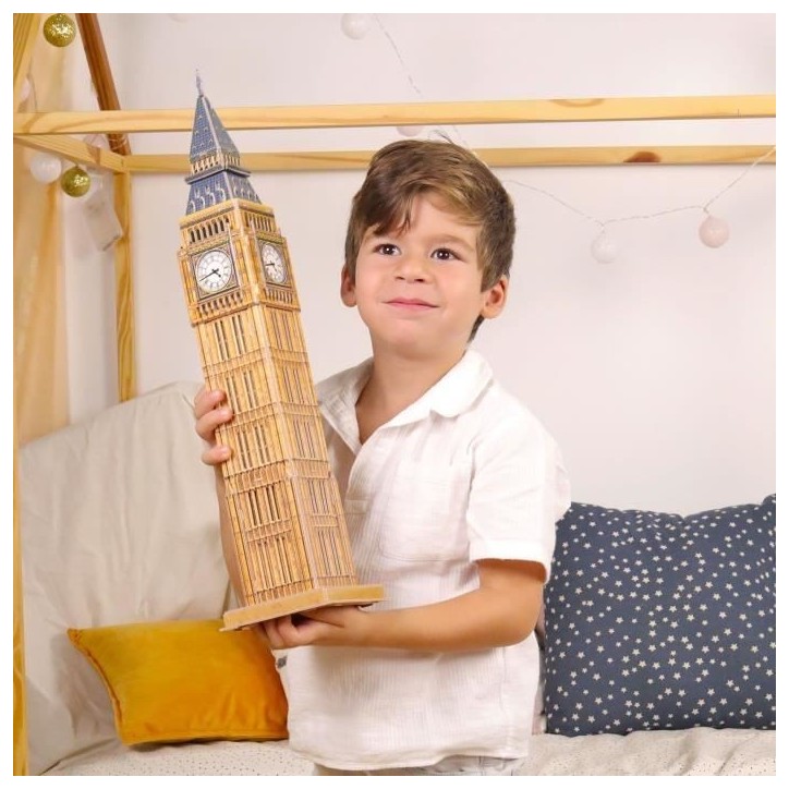 Puzzle 3D - EXPLORA - Big Ben - 44 pieces - Des 5 ans - Facile a assembler