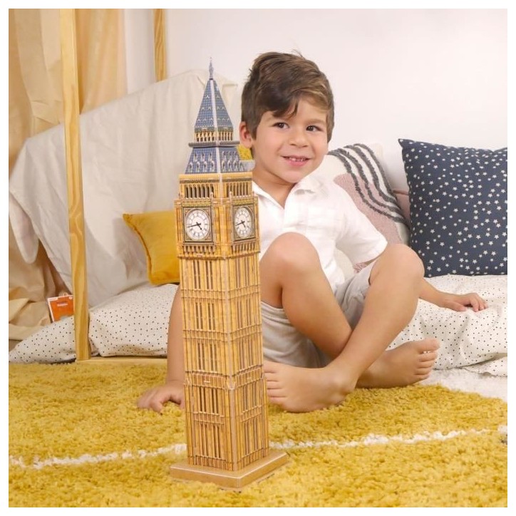 Puzzle 3D - EXPLORA - Big Ben - 44 pieces - Des 5 ans - Facile a assembler