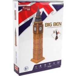Puzzle 3D - EXPLORA - Big Ben - 44 pieces - Des 5 ans - Facile a assem