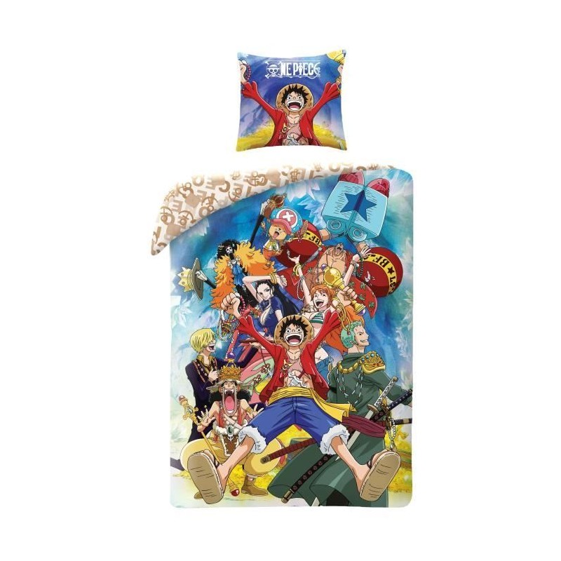 Parure de lit - ONE PIECE - Luffy et son équipage III - Microfibre - Parure de lit - ONE PIECE - Luffy et son équipage III - Microfibre -