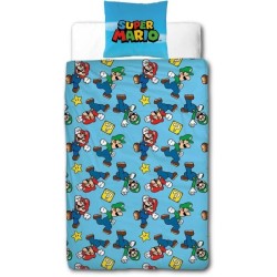 Parure de lit - MARIO BROS - Mario et Luigi - Microfibre - 1 housse de