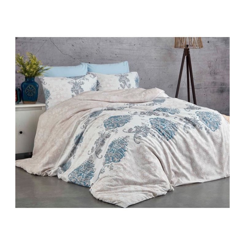 Parure de lit - 1 housse de couette 220 x 240 cm + 2 taies d'oreiller Parure de lit - 1 housse de couette 220 x 240 cm + 2 taies d'oreiller