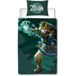 Parure de lit réversible - ZELDA - Microfibre - 1 housse de couette 1